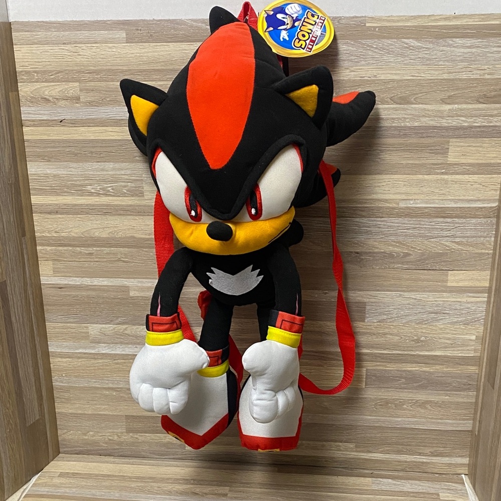 Sonic the Hedgehog Shadow Plush backpack rave gear festival bag sega genesis - Picture 8 of 8